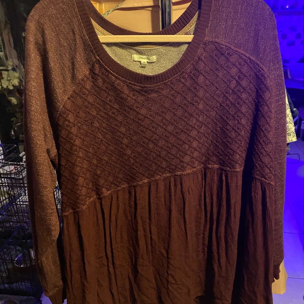 Long sleeve baby doll top